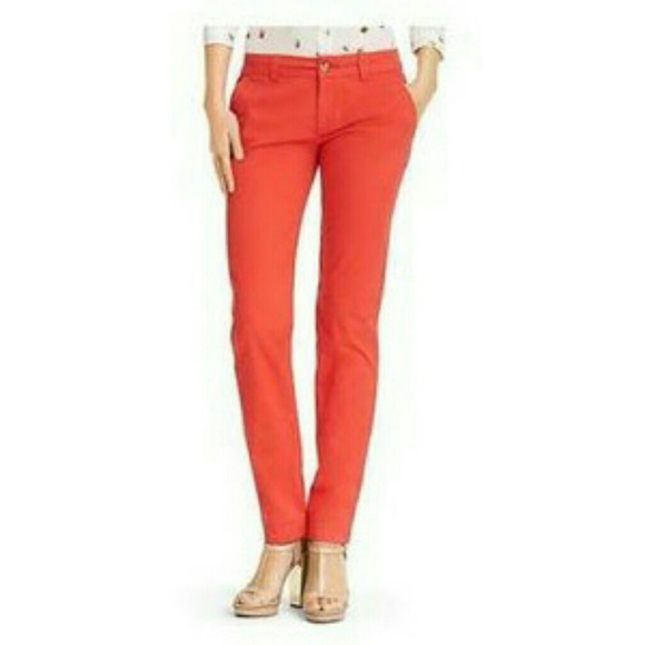tommy hilfiger red chinos